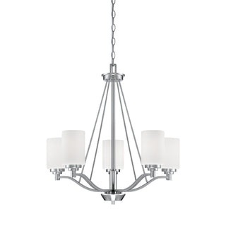 Millennium - 3155-SN - Five Light Chandelier - Durham - Satin Nickel