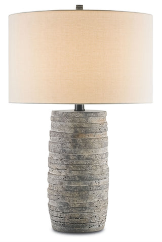 Currey and Company - 6782 - One Light Table Lamp - Innkeeper - Rustic Gray