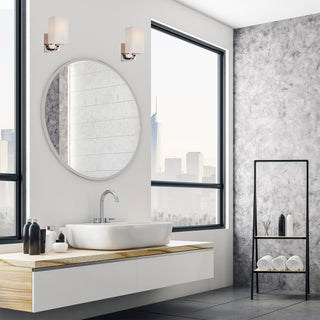 Vista One Light Vanity in Polished Nickel