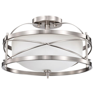 Nuvo Lighting - 60-5331 - Two Light Semi Flush Mount - Ginger - Brushed Nickel