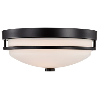 Neval Two Light Flush Mount in Sudbury Bronze