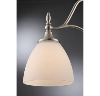 Herndon Five Light Chandelier in Satin Nickel