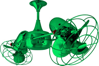 Matthews Fan Company - DD-GREEN-MTL - Ceiling Fan - Duplo-Dinamico - Esmeralda