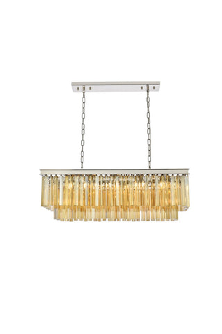 Elegant Lighting - 1202D40PN-GT/RC - 12 Light Chandelier - Sydney - Polished nickel