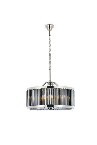 Elegant Lighting - 1203D28PN-SS/RC - Eight Light Chandelier - Chelsea - Polished nickel