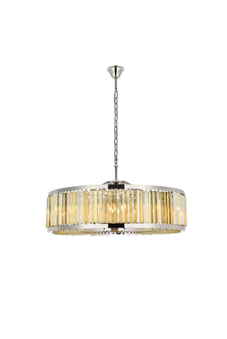 Elegant Lighting - 1203G43PN-GT/RC - Ten Light Chandelier - Chelsea - Polished nickel