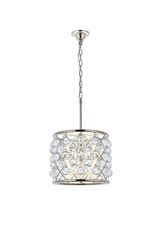 Elegant Lighting - 1206D14PN/RC - Four Light Pendant - Madison - Polished nickel