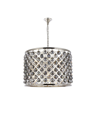 Elegant Lighting - 1206D27PN-SS/RC - Eight Light Chandelier - Madison - Polished nickel