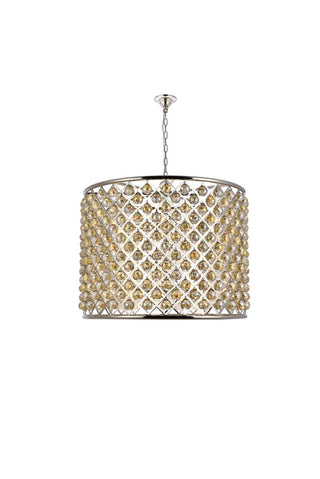 Elegant Lighting - 1206D35PN-GT/RC - 12 Light Chandelier - Madison - Polished nickel