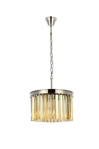 Elegant Lighting - 1208D16PN-GT/RC - Three Light Pendant - Sydney - Polished nickel