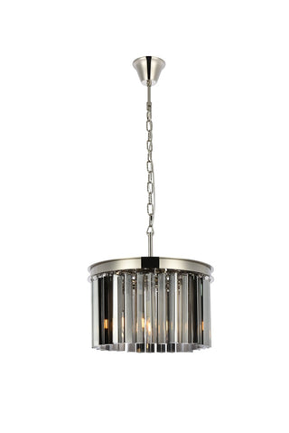 Elegant Lighting - 1208D16PN-SS/RC - Three Light Pendant - Sydney - Polished nickel