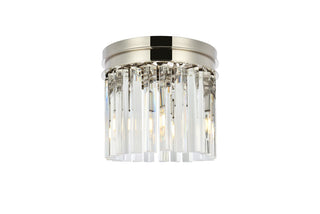 Elegant Lighting - 1208F12PN/RC - Three Light Flush Mount - Sydney - Polished nickel