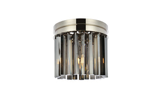 Elegant Lighting - 1208F12PN-SS/RC - Three Light Flush Mount - Sydney - Polished nickel