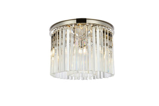 Elegant Lighting - 1208F20PN/RC - Six Light Flush Mount - Sydney - Polished nickel