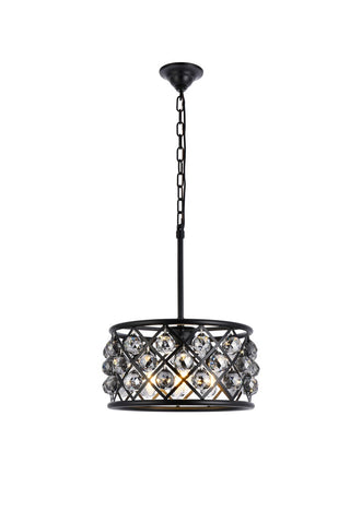 Elegant Lighting - 1214D16MB-SS/RC - Four Light Pendant - Madison - Matte Black