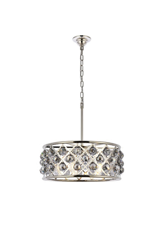 Elegant Lighting - 1214D20PN-SS/RC - Five Light Chandelier - Madison - Polished Nickel