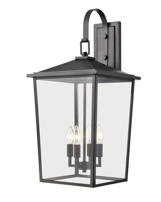 Fetterton 4-Light Outdoor Wall Sconce Powder Coated Black