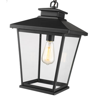 Bellmon 1-Light Outdoor Hanging Lantern Powder Coated Black