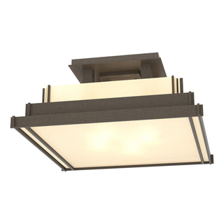 Hubbardton Forge - 123705-SKT-07-BB0416 - Steppe Small Semi-Flush - Steppe - Coastal Dark Smoke