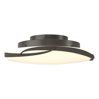 Hubbardton Forge - 126742-LED-07-GG0437 - Flora LED Flush Mount - Flora - Dark Smoke