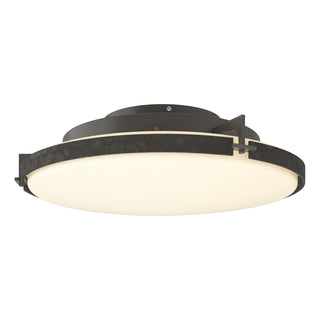 Hubbardton Forge - 126747-LED-07-GG0437 - Metra LED Flush Mount - Metra - Dark Smoke