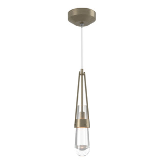 Hubbardton Forge - 161040-SKT-STND-84-ZM0434 - Link Clear Glass Low Voltage Mini Pendant - Link - Soft Gold