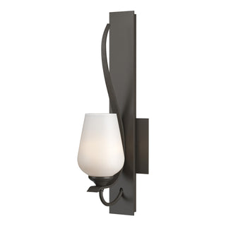 Hubbardton Forge - 203035-SKT-07-GG0303 - Flora Sconce - Flora - Dark Smoke