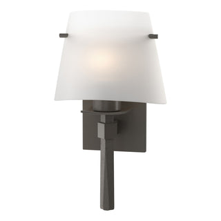Hubbardton Forge - 204825-SKT-07-GG0246 - Beacon Hall Half Cone Glass Sconce - Beacon Hall - Dark Smoke