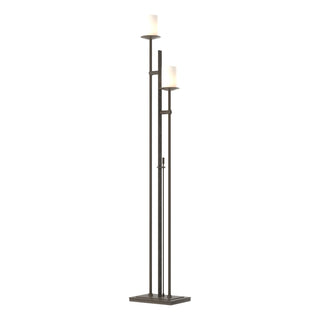 Hubbardton Forge - 234903-SKT-07-GG0188 - Rook Twin Floor Lamp - Rook - Dark Smoke