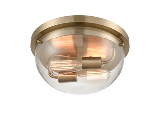 Ashford 2-Light Flushmount Ceiling - Modern Gold