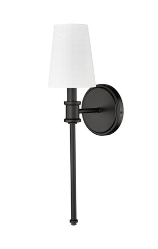 1-Light Wall Sconce Matte Black