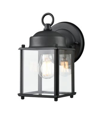1-Light Outdoor Wall Sconce Textured Black