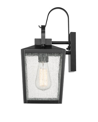 Devens 1-Light Outdoor Wall Sconce Powder Coated Black