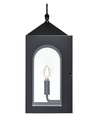 Bratton 2-Light Outdoor Wall Sconce Powder Coated Black