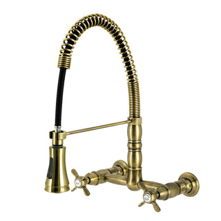 Essex Pre-Rinse Kitchen Faucet in Antique Brass