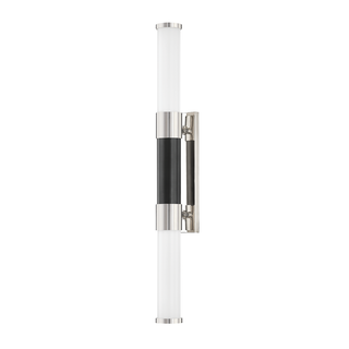 Huntington Wall Sconce with Polished Nickel/black Finish