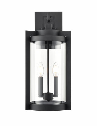 Ellway 2-Light Outdoor Wall Sconce Textured Black