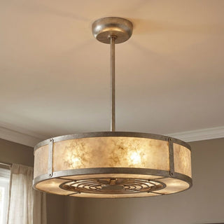 Vireo LED Fan D'Lier in Silver Dust