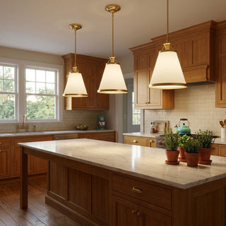 Ashmont One Light Pendant in Warm Brass Lustre