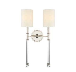Fremont Two Light Wall Sconce in Polished Nickel