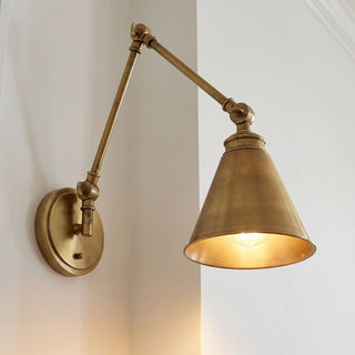 Morland One Light Wall Sconce in Warm Brass