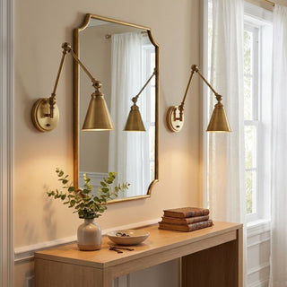 Morland One Light Wall Sconce in Warm Brass