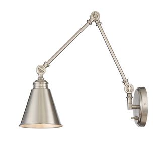 Morland One Light Wall Sconce in Satin Nickel