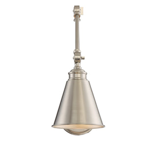 Morland One Light Wall Sconce in Satin Nickel