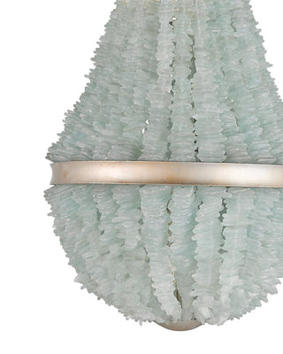 Platea Three Light Chandelier in Seaglass