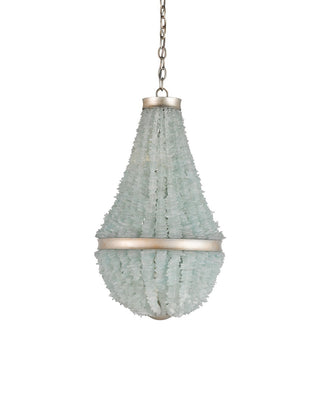 Platea Three Light Chandelier in Seaglass
