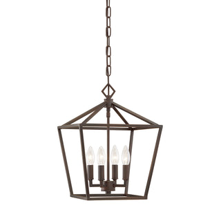 Millennium - 3234-RBZ - Four Light Pendant - Corona - Rubbed Bronze