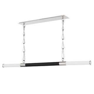 Huntington Linear with Polished Nickel/black Finish
