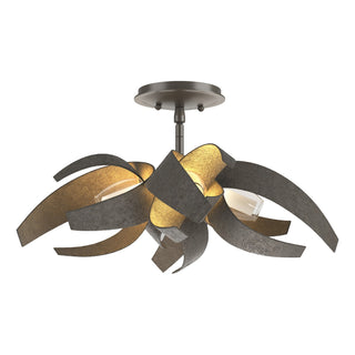 Hubbardton Forge - 128712-SKT-07-YE0352 - Corona Semi-Flush - Corona - Dark Smoke