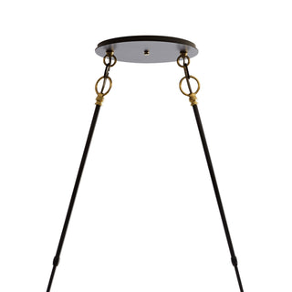 Otto Otto Sphere Pendant in Black with Brass Accents